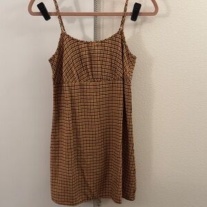 Wild Fable Checkered Mini Dress in Orange and Black